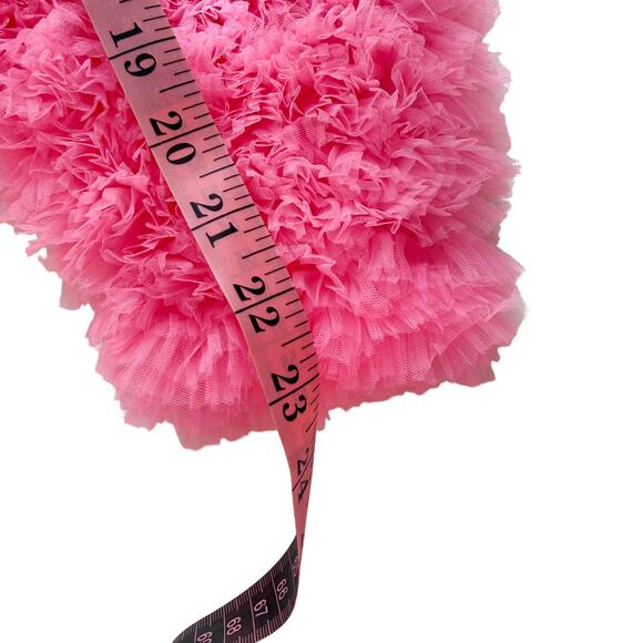 Selezza London Tulle Mini Dress Pink Blossom Dress XS Statement Party Designer - Picture 4 of 9